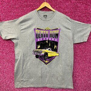 Death Row Records 213 LBC Skyline Low Rider Hip Hop Tee XL